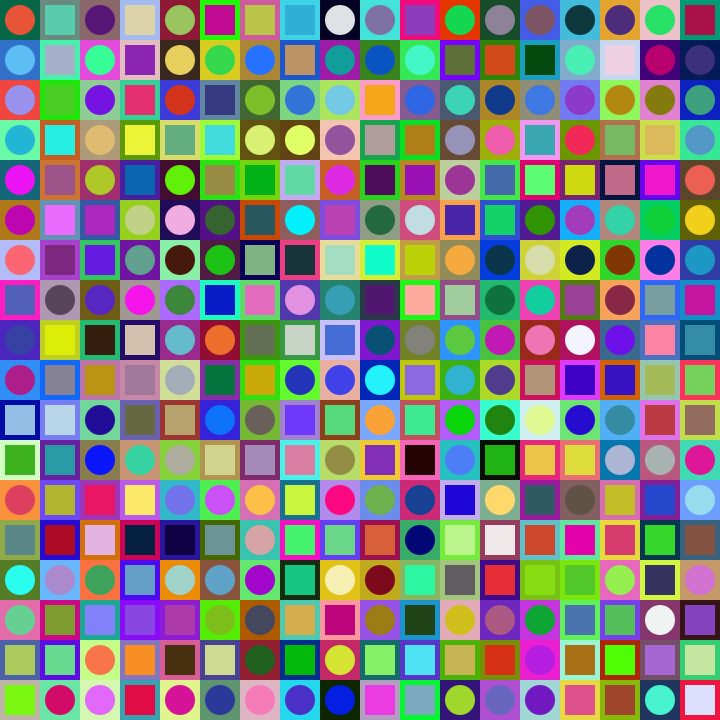 Square Dot Composition #115 static token preview