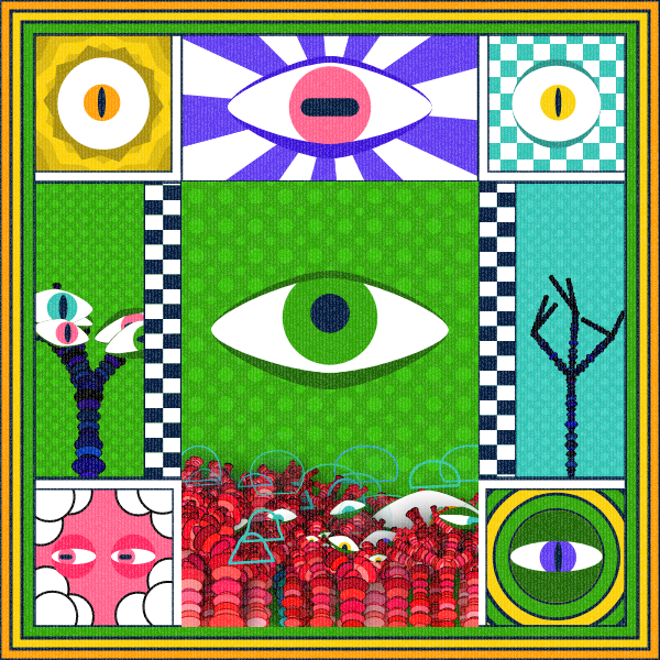 Zebra's Mirror #1 [p5.js] #9 static token preview