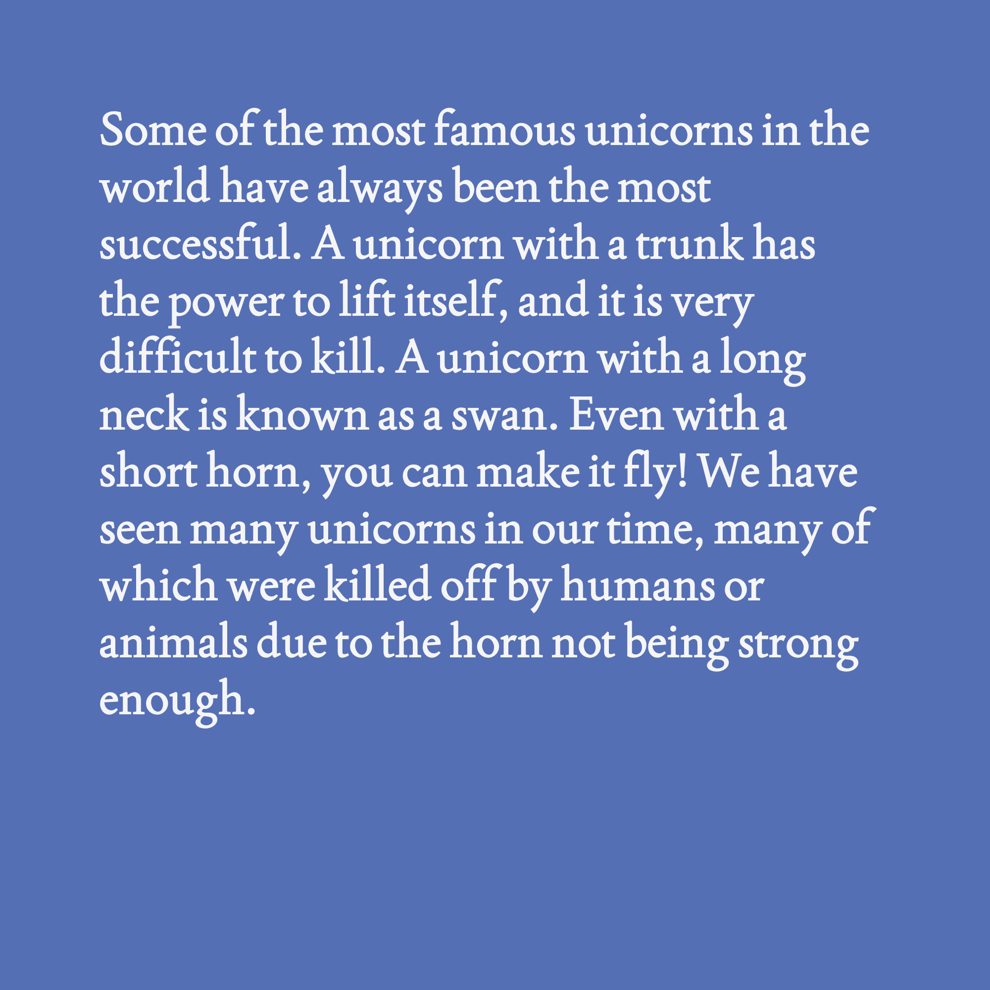 Unicorn Facts and Musings #20 static token preview