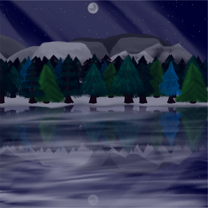 Moony Winter Lake #17 static token preview