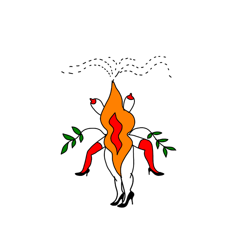 Woman blossom #6 static token preview