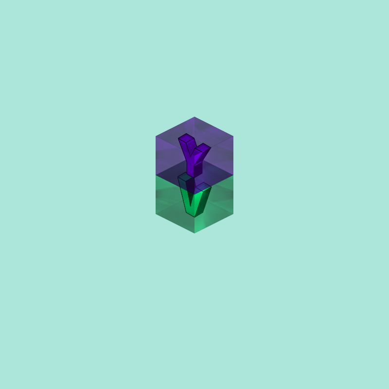 Letters in glass #2 static token preview