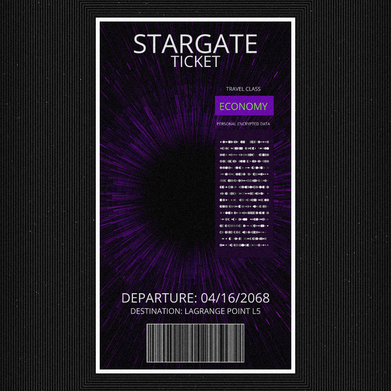 Stargate Ticket #6 static token preview