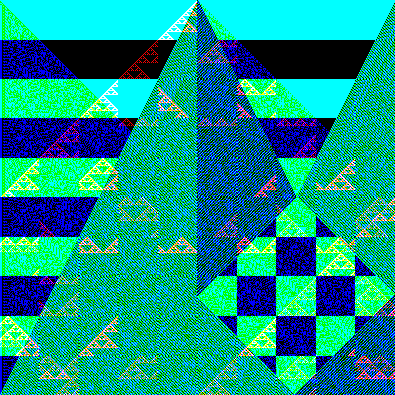 RGB Elementary Cellular Automaton #594 static token preview