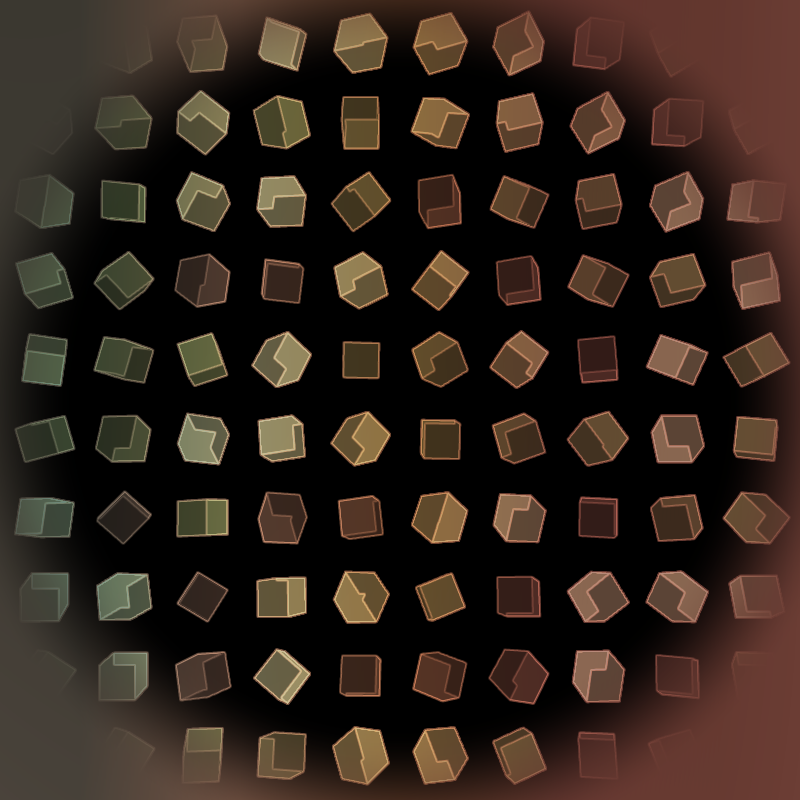 Interactive Cubes Grid #8 static token preview