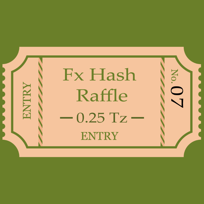 Tezos Raffle Ticket #2 static token preview