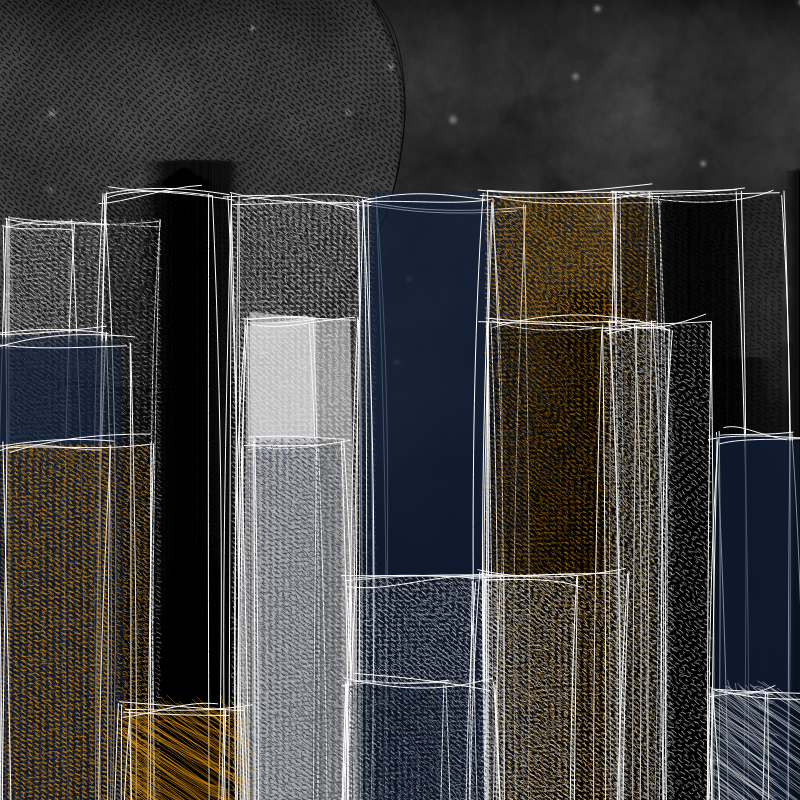 hastily-drawn cityscape sketch #19 static token preview