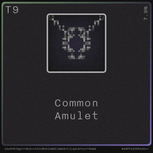 Gear for your quests - Amulet #5 static token preview