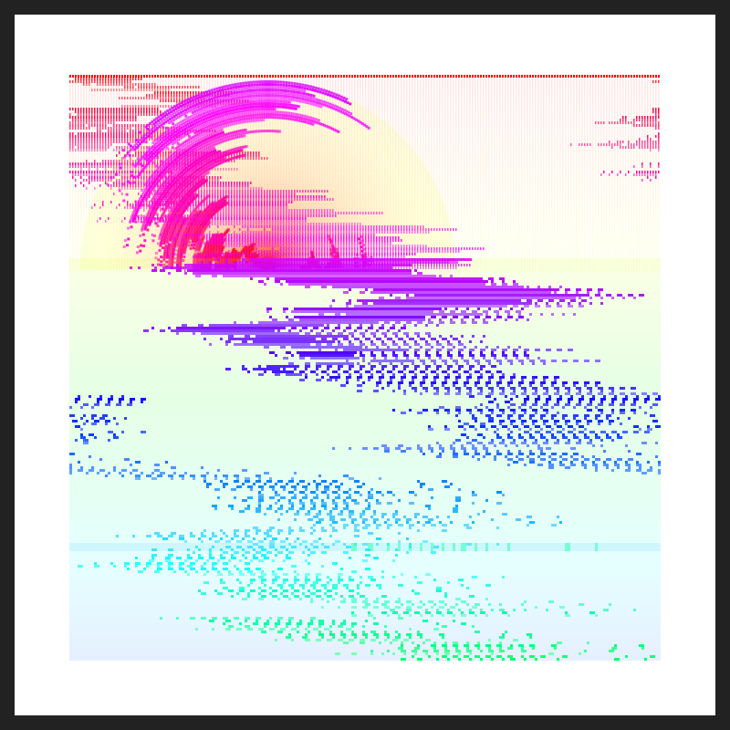 Glitch Acuarela #32 static token preview