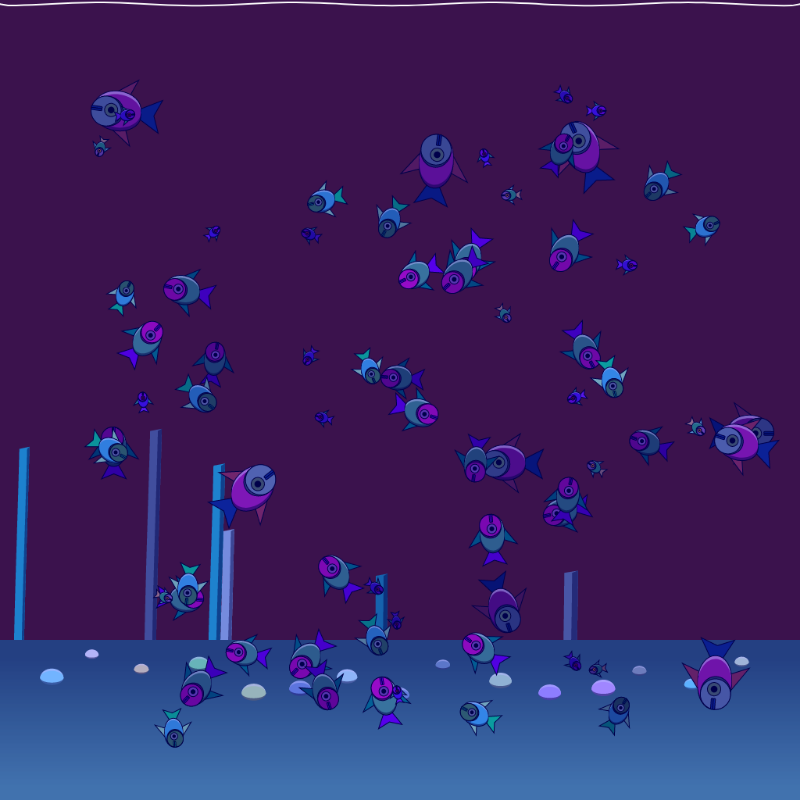 Underwater Schooling #21 static token preview