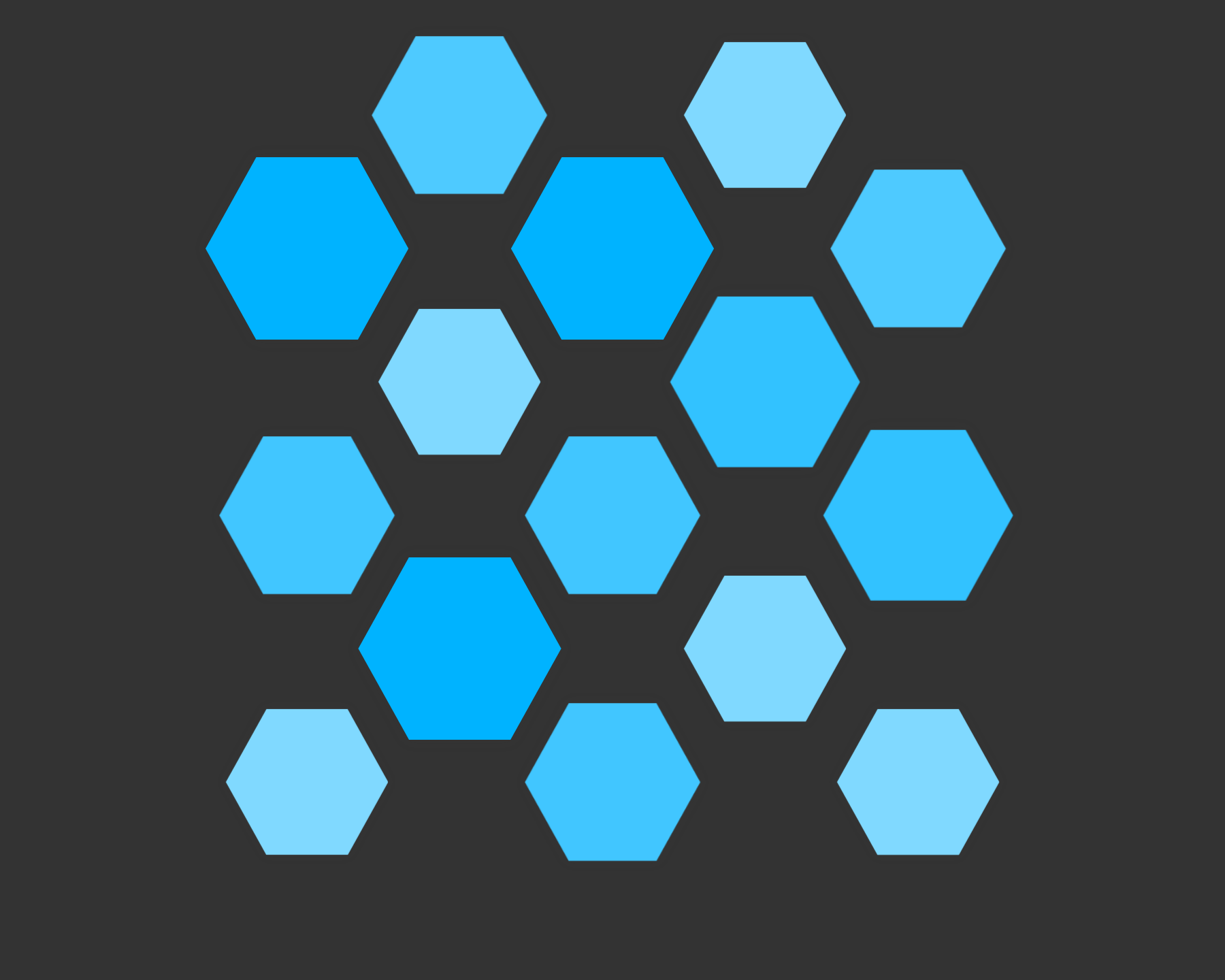 Breathing blocks CSS (Hexagonal edition) #1 static token preview