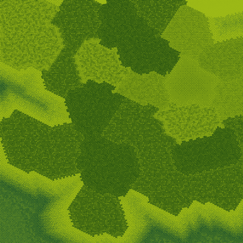 Littlecube Maps: Green Dithering #4 static token preview