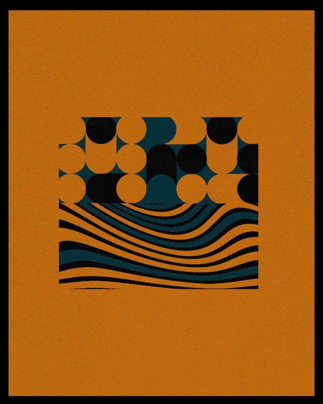 Bauhaus art #orange #16 static token preview
