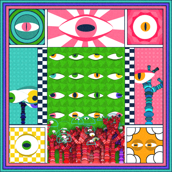 Zebra's Mirror #1 [p5.js] #2 static token preview