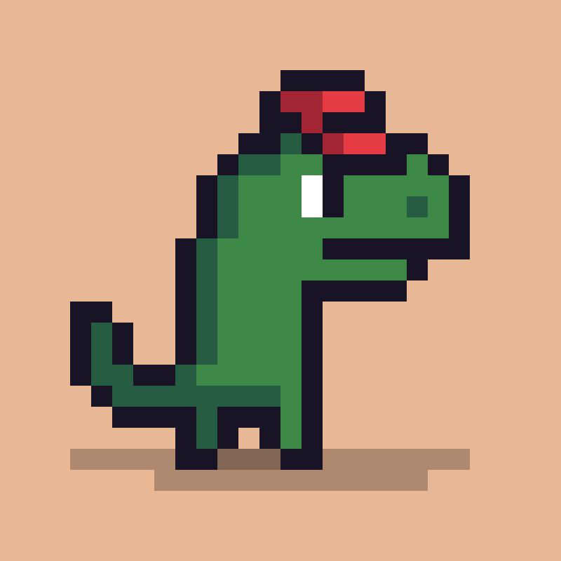 Pixel Dinos #17 static token preview
