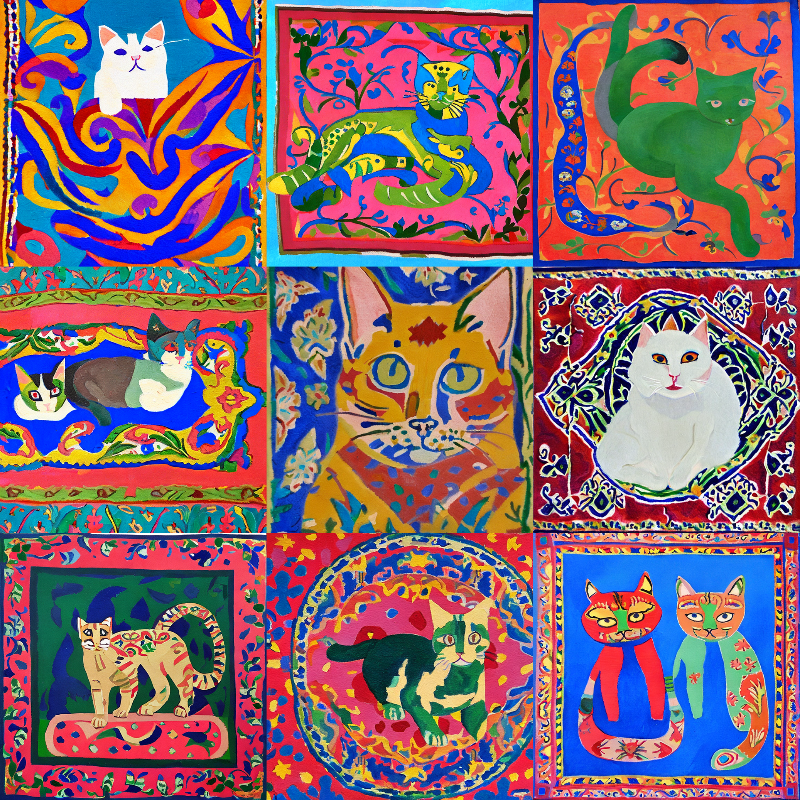 99 Patchworks of 9 Lives #19 static token preview