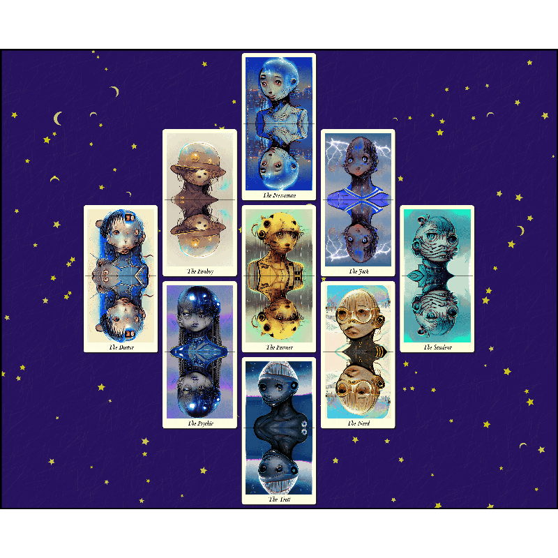 Reflexions - the fxhash tarot #2 static token preview