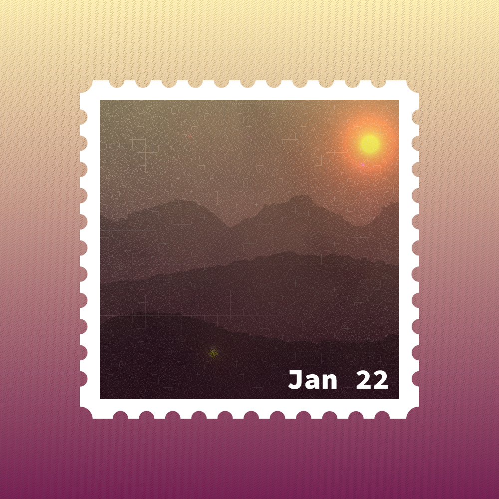 January 2022 stamp #9 static token preview