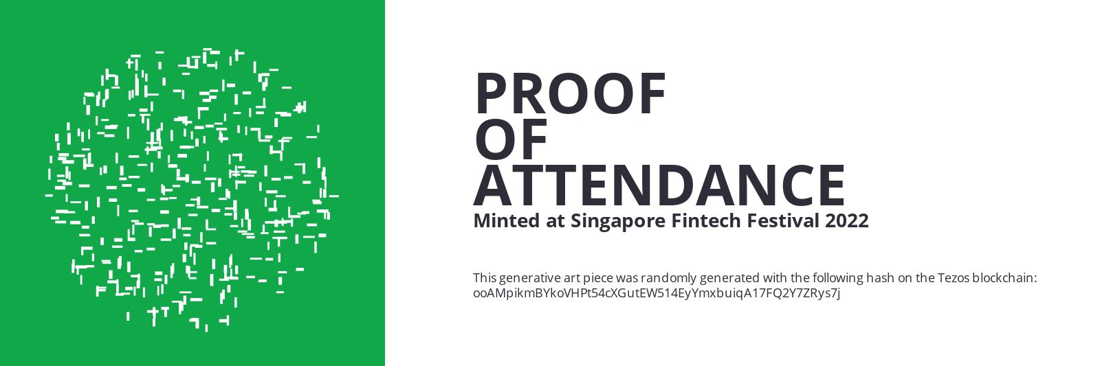 SFF2022 Proof of Attendance Token #1845 static token preview