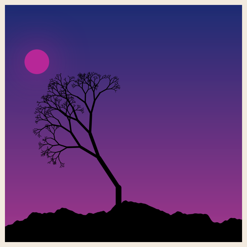 Sunset on cliff #23 static token preview