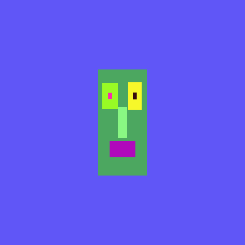 "make a robot face" #23 static token preview