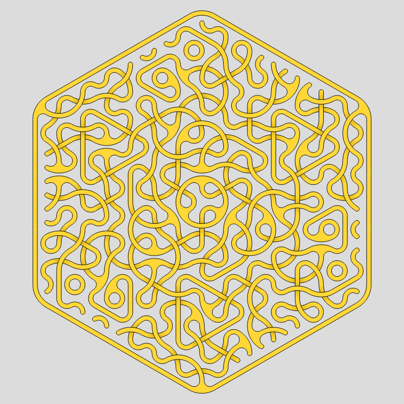 Truchet Threefold Symmetry #14 static token preview