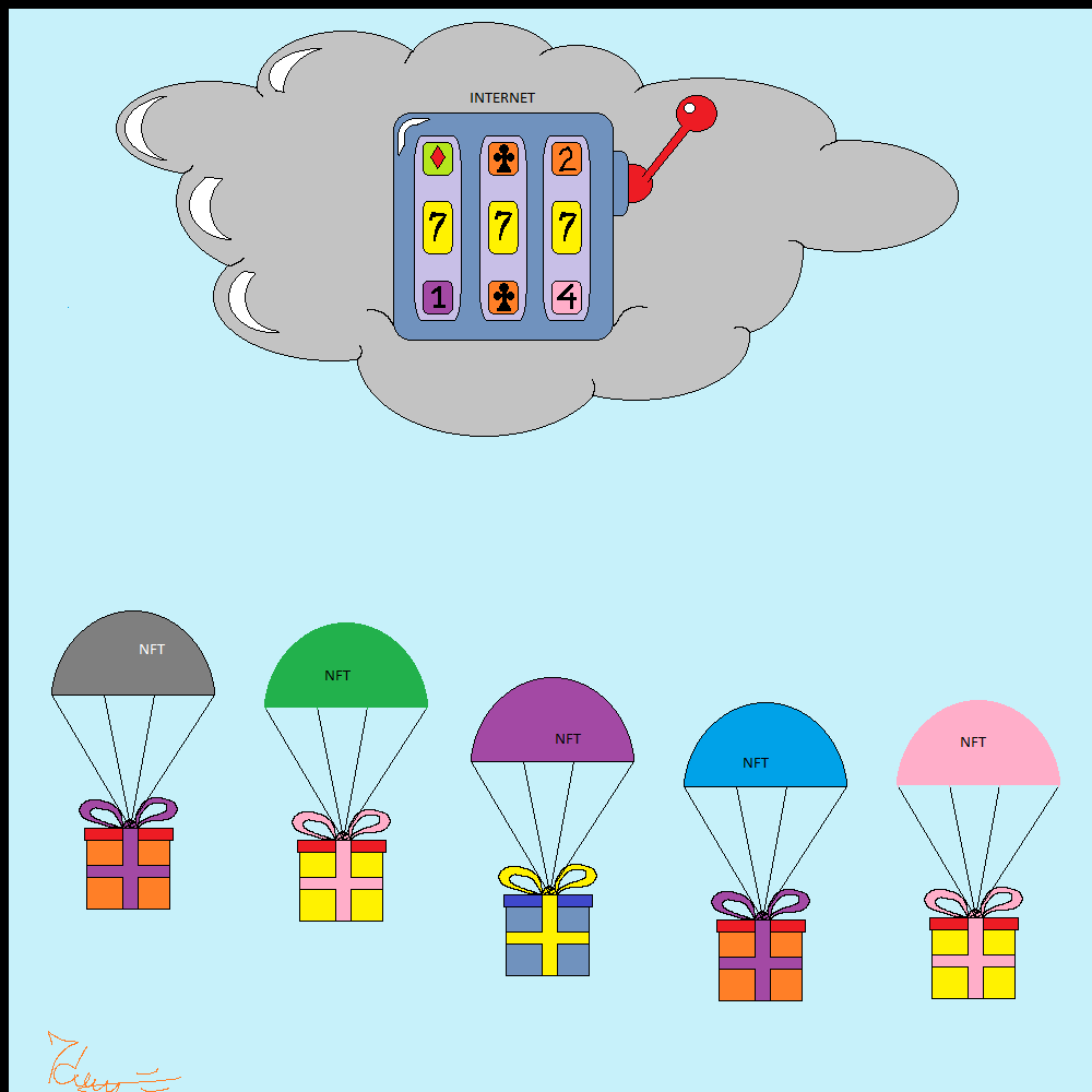 Rain of NFT airdrops #9 static token preview
