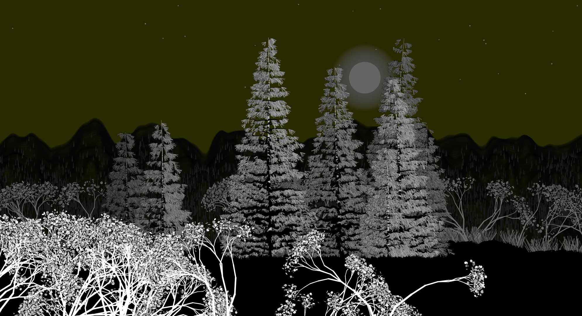Night Pines #1 static token preview
