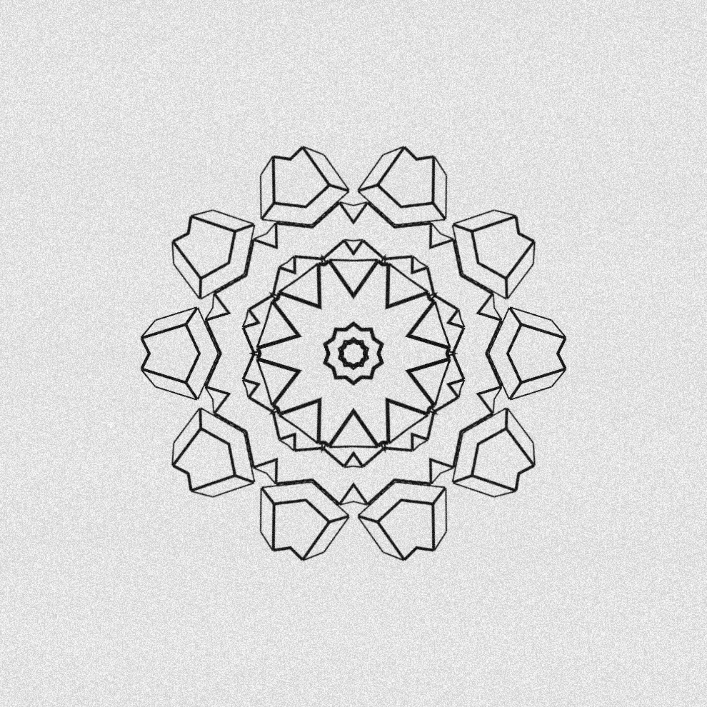 Monochrome Kaleido #6 static token preview