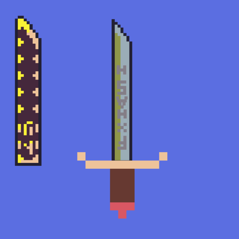Generative Pixel Swords #1 static token preview