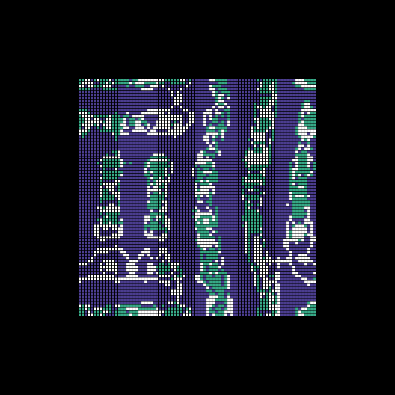fractal memory cellular automata - FMCA #4 static token preview
