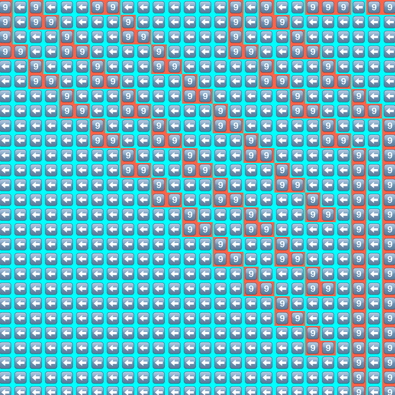 Elementary Cellular Emoji Automata #18 static token preview