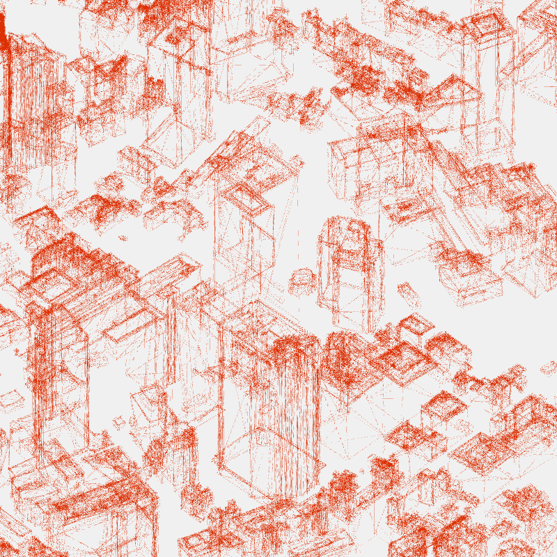 Algorithmic Drawing: Minato City Tokyo #8 static token preview