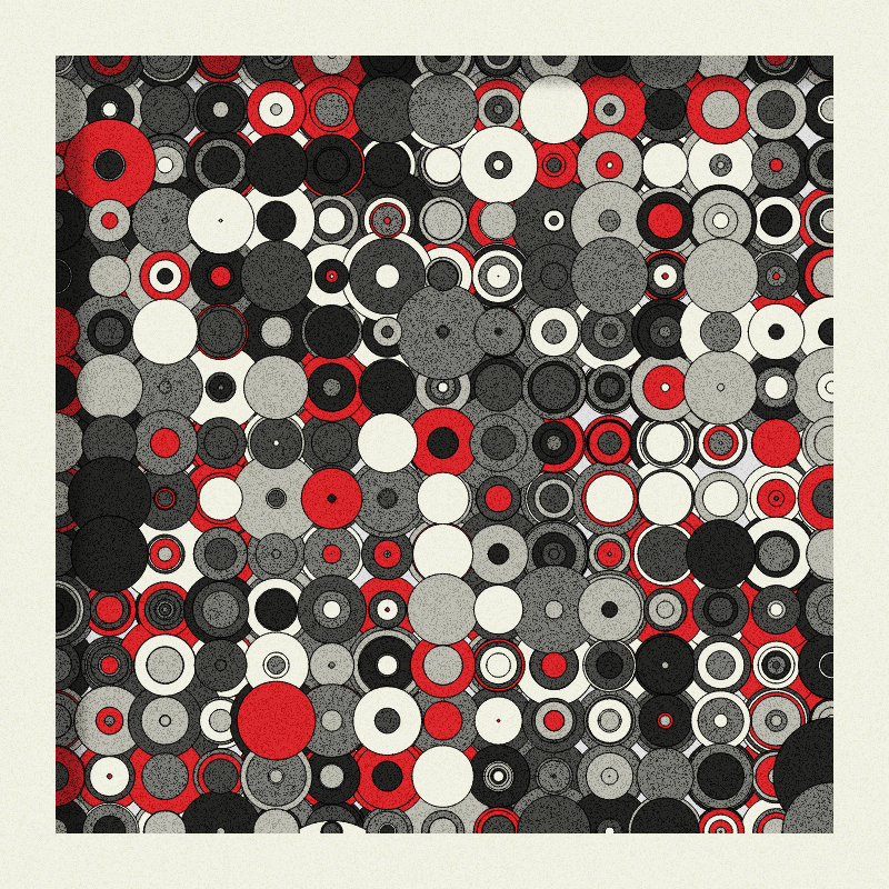 Red, Grey and Circles #1 static token preview