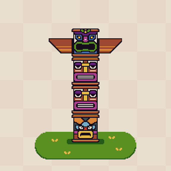 Tiki Totem #21 static token preview
