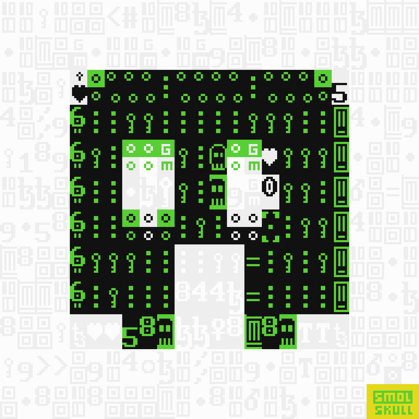ASCII-SMOLSKULL #150 static token preview