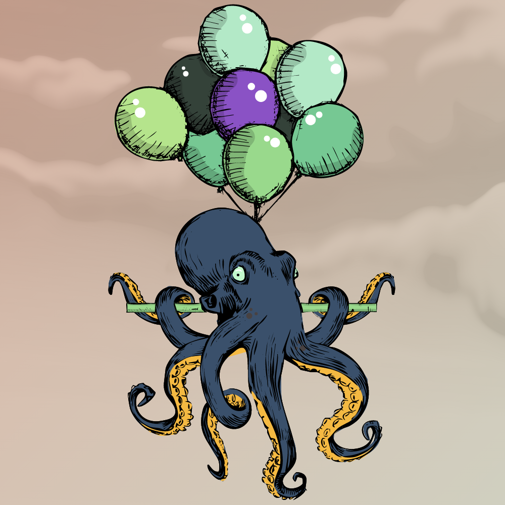Flying Octupus #11 static token preview