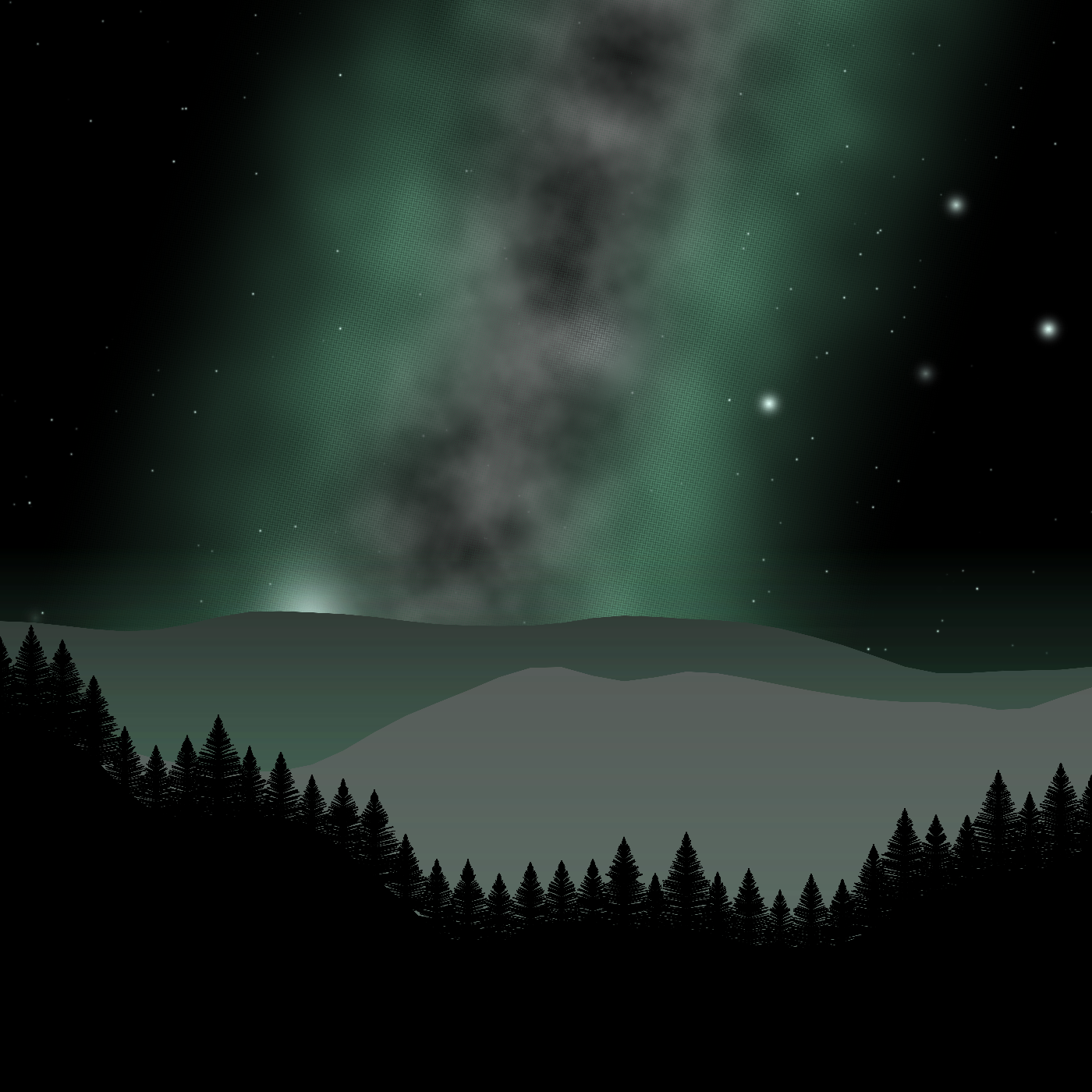Mountain Sky #17 static token preview