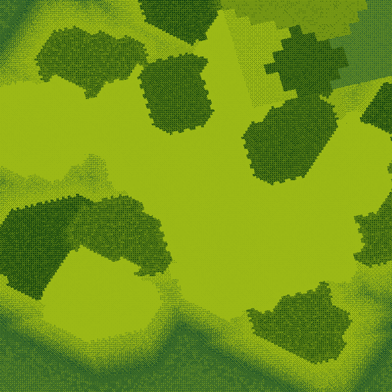 Littlecube Maps: Green Dithering #10 static token preview