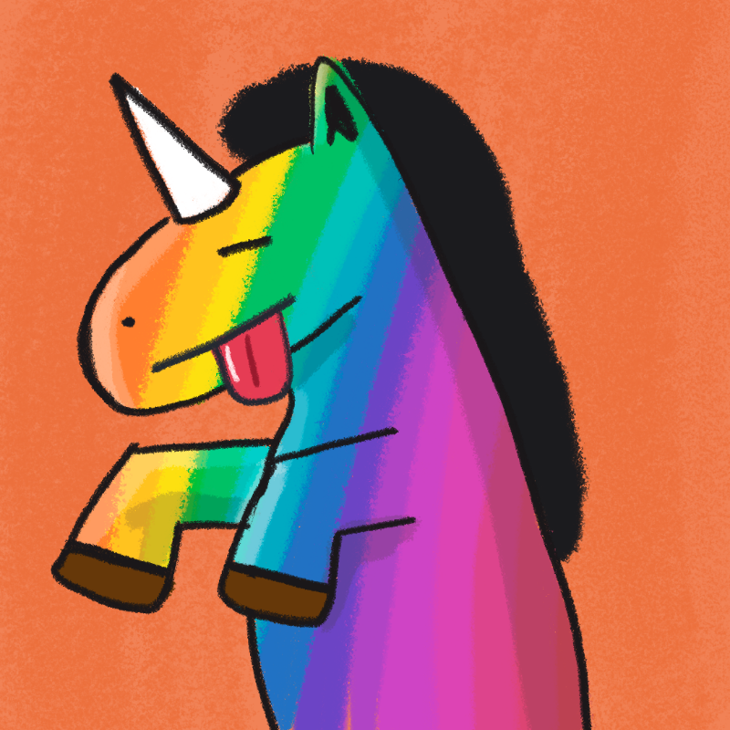 Peculiar unicornos #8 static token preview