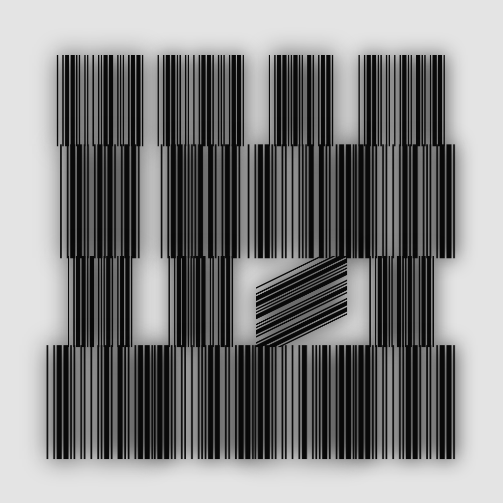 barcode(fxhash) #20 static token preview