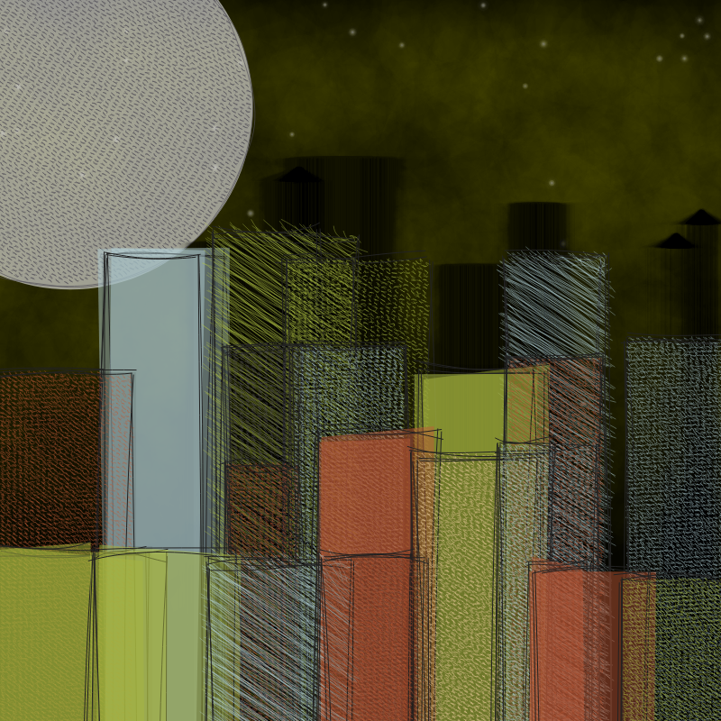 hastily-drawn cityscape sketch #3 static token preview
