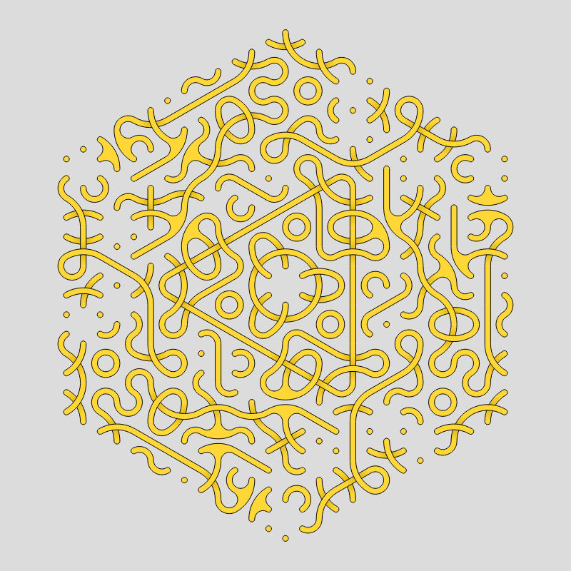 Truchet Threefold Symmetry #6 static token preview