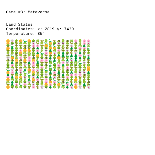 Game 3: Metaverse #19 static token preview