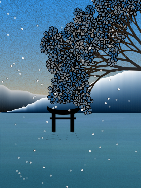 Winter morning in a village near Tokyo #21 static token preview