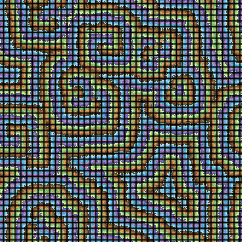 Reaction Diffusion Cellular Automata #13 static token preview