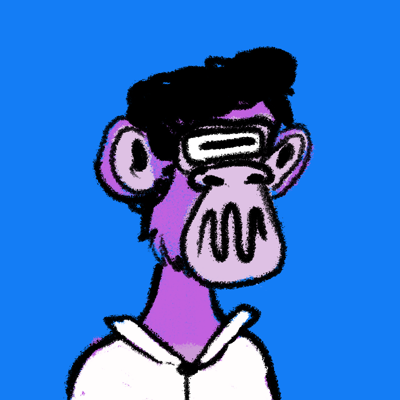 Drawed apes jetski club #22 static token preview