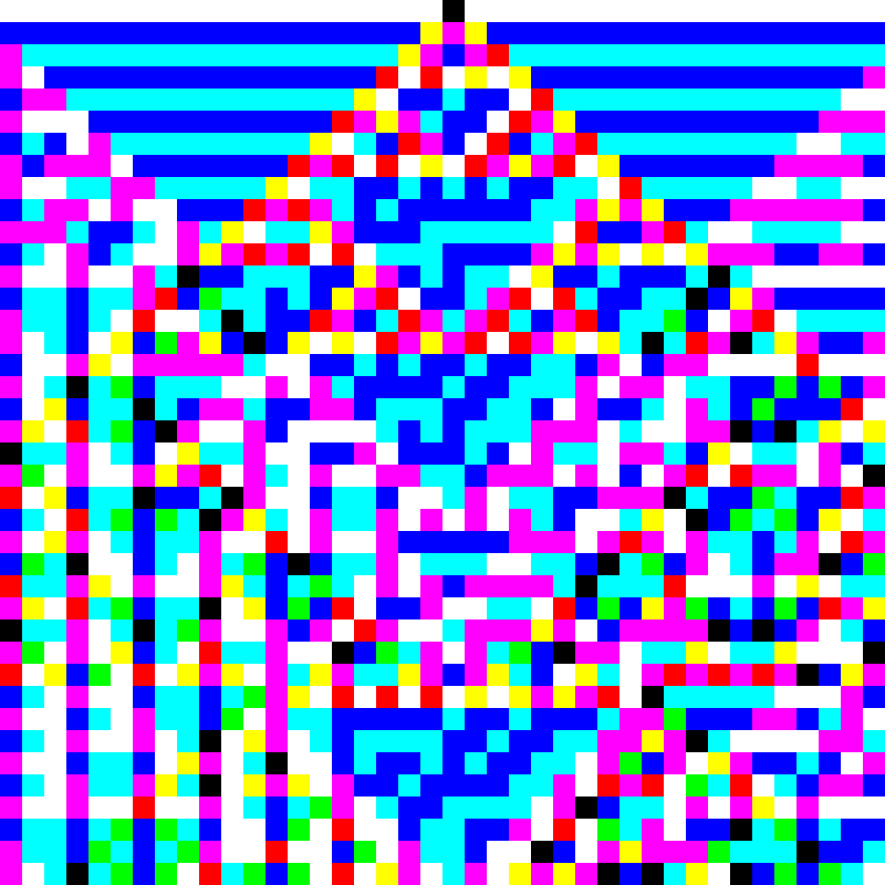 RGB Elementary Cellular Automaton #459 static token preview