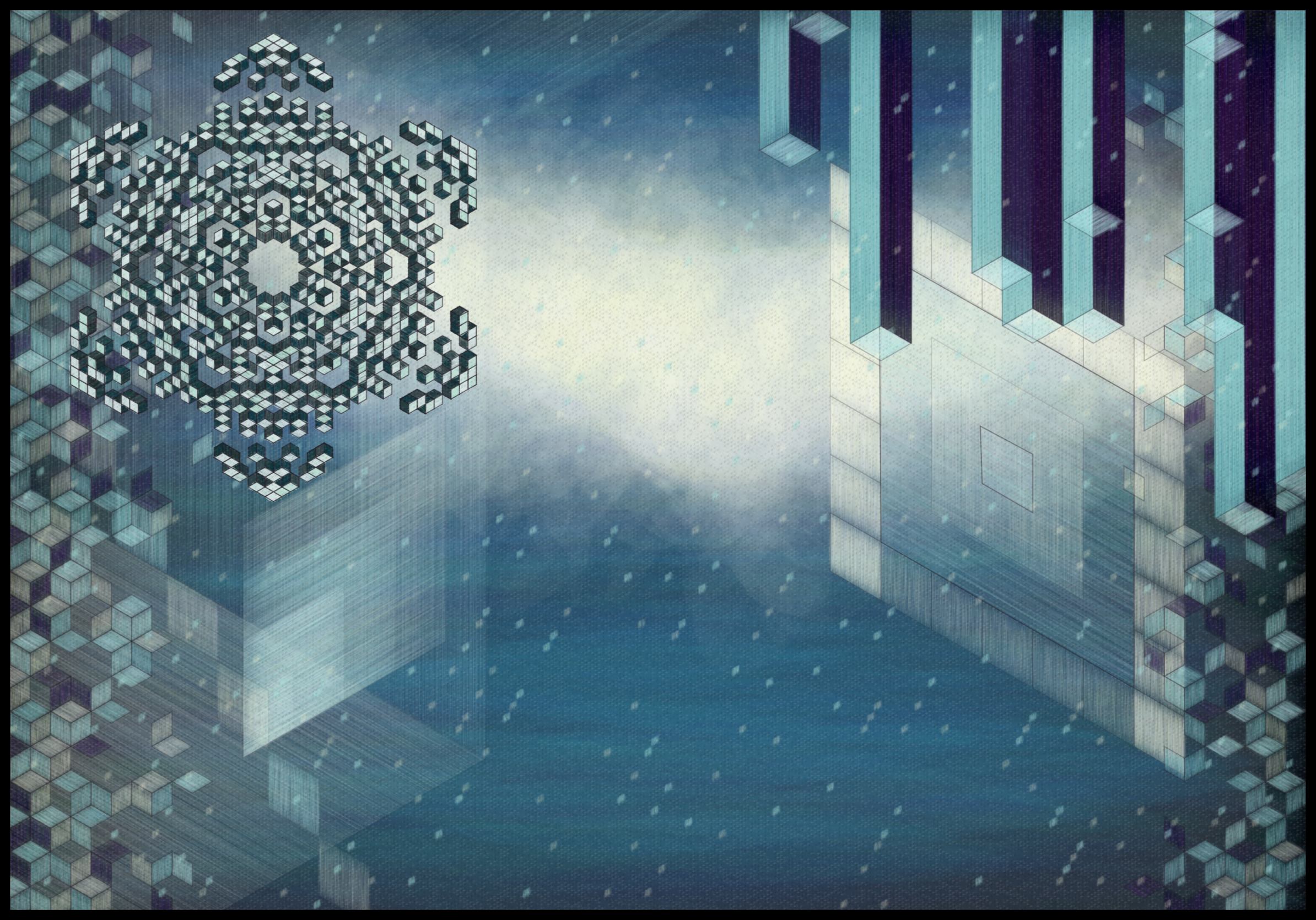 View From Our Window Depicted In Rhombuses #3 static token preview