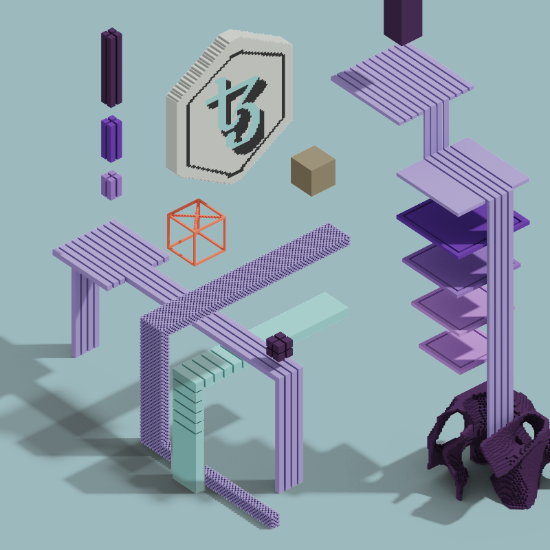Cube colorful #13 static token preview